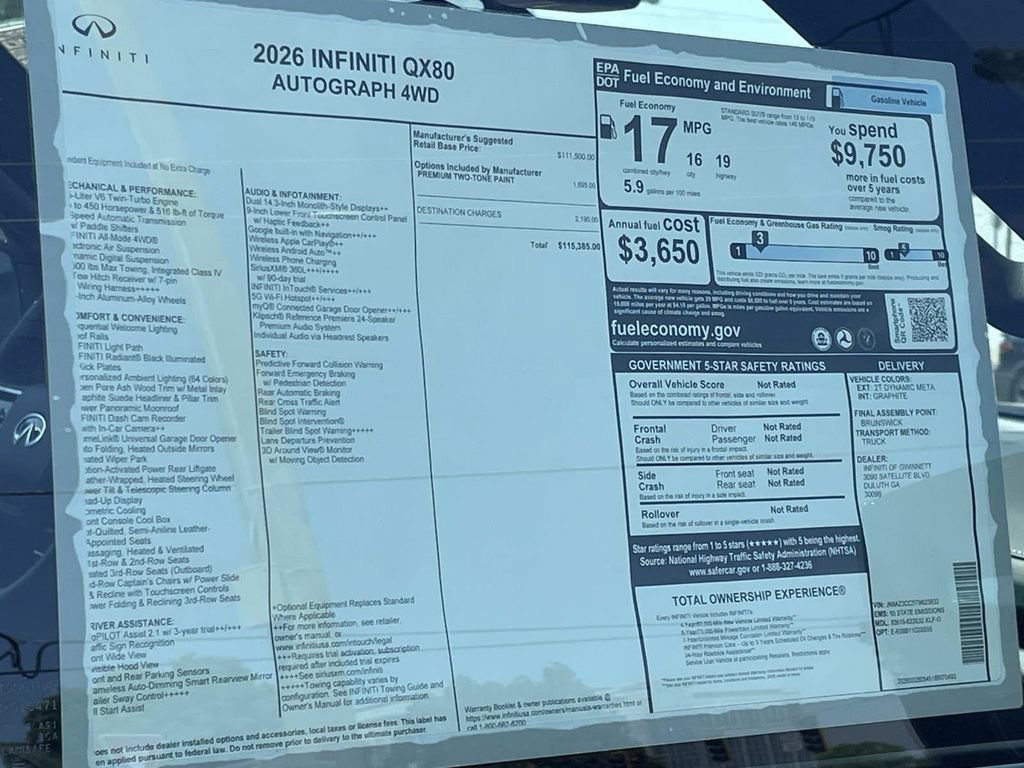 New 2026 INFINITI QX80 Autograph AWD/4WD image 23