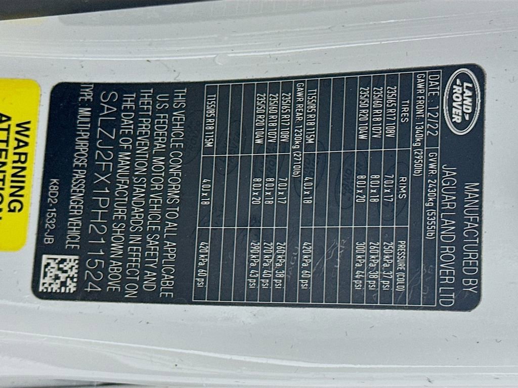 Used 2023 Land Rover Range Rover Evoque S image 37