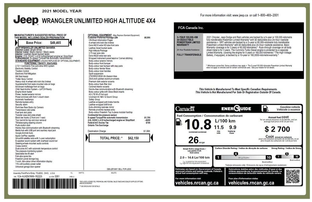 Used 2021 Jeep Wrangler Unlimited Sahara image 5