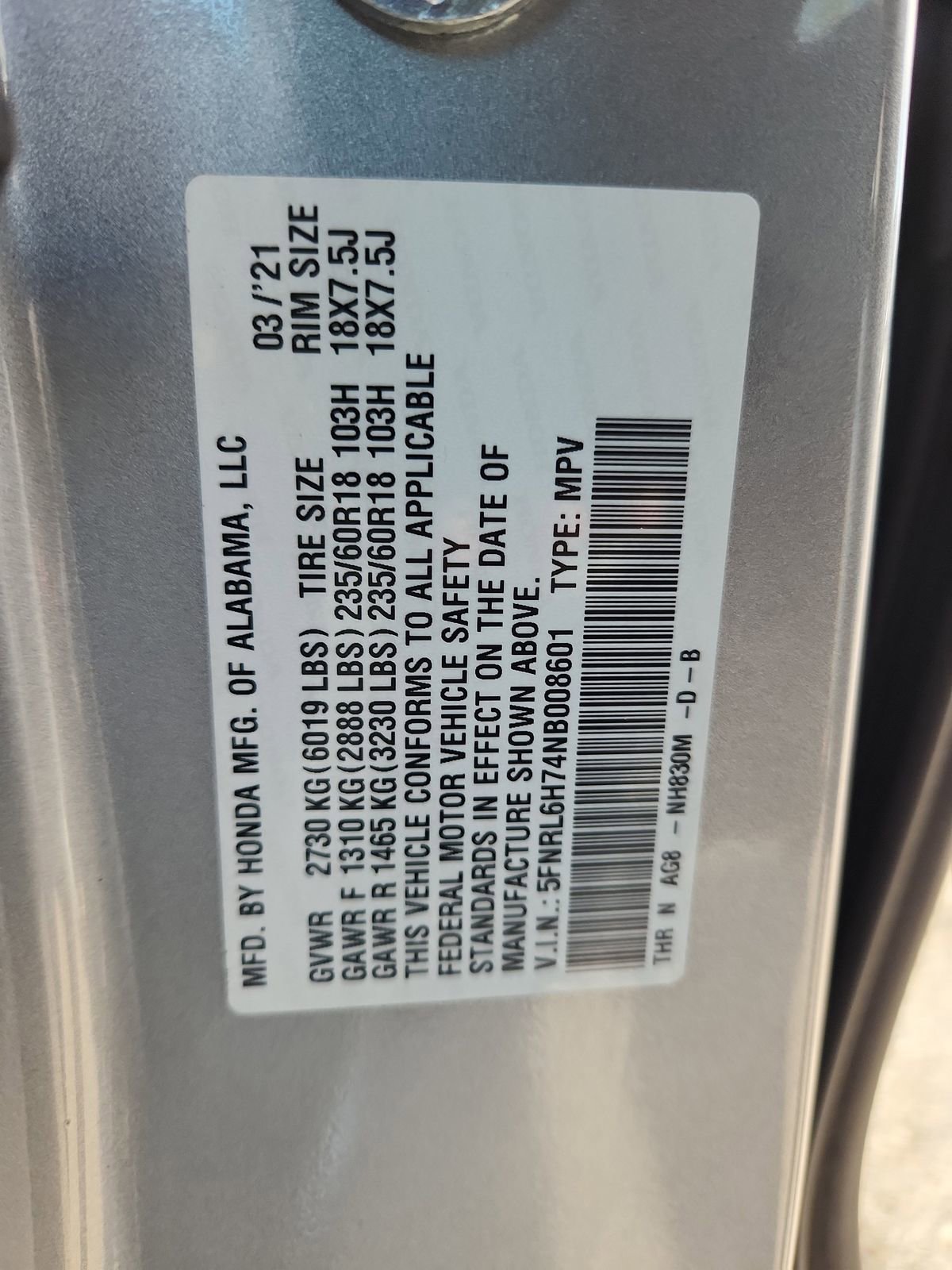 Used 2022 Honda Odyssey EX-L image 19