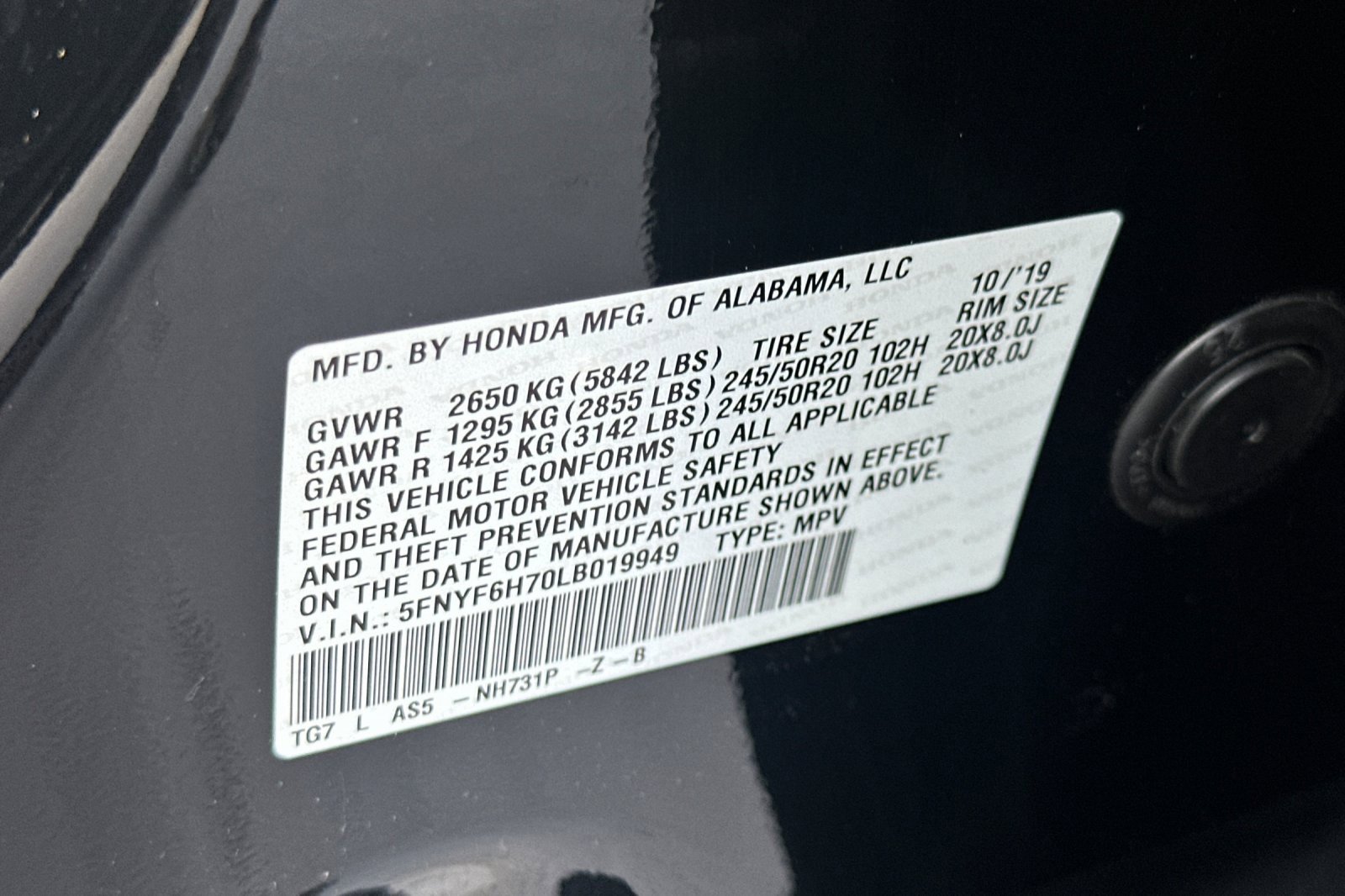 Used 2020 Honda Pilot Black Edition image 56