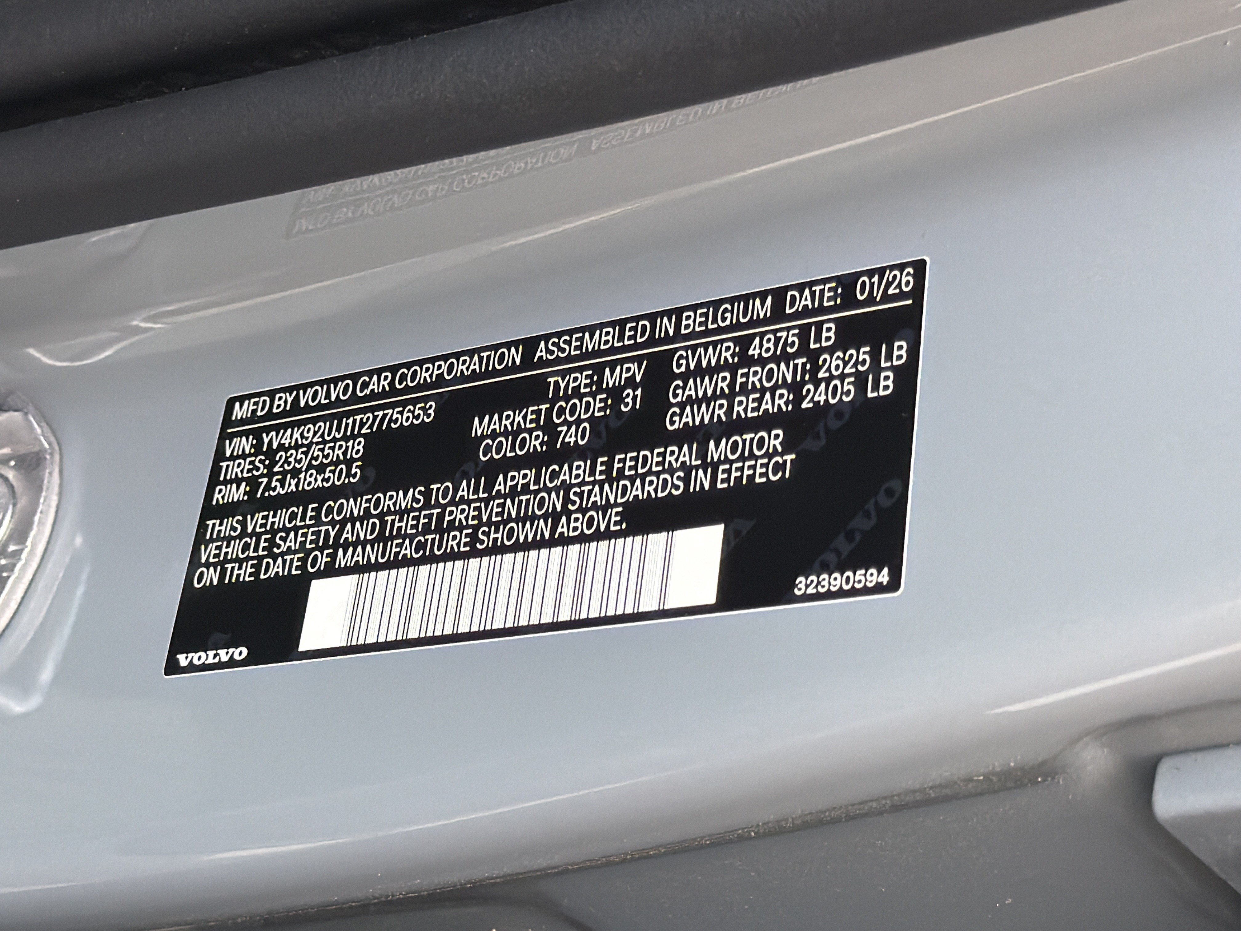 New 2026 Volvo XC40 B4 Core w/ Climate Package FWD image 37