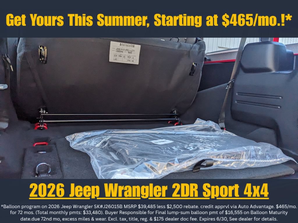 New 2026 Jeep Wrangler Sport AWD/4WD image 26