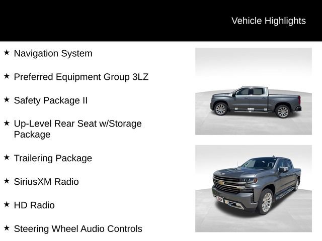 Certified 2019 Chevrolet Silverado 1500 High Country w/ Safety Package II AWD/4WD image 3