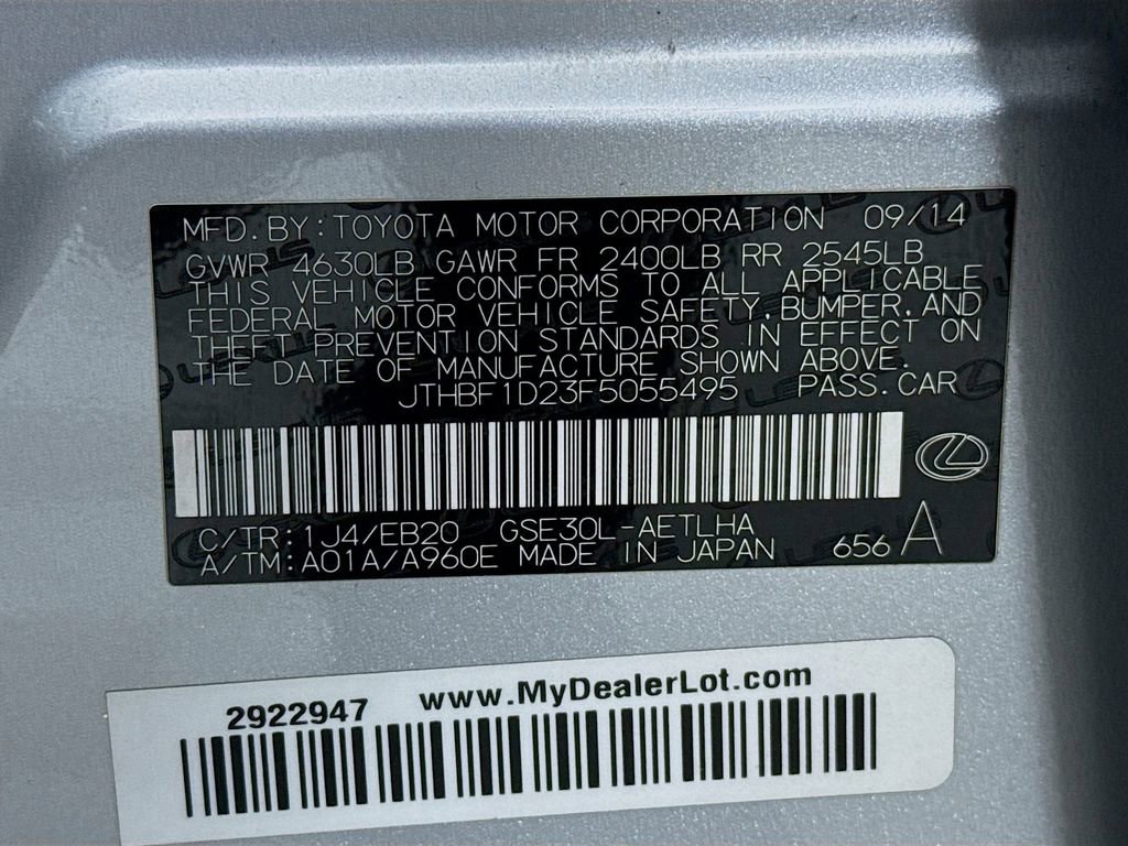 Used 2015 Lexus IS 250 w/ F-Sport Package image 34