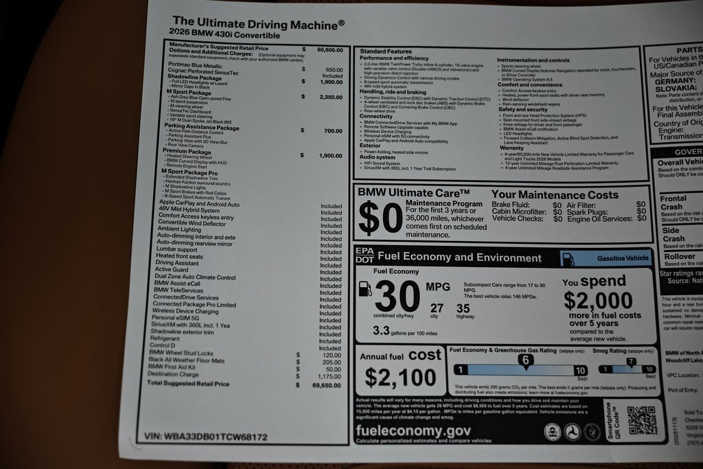 New 2026 BMW 430i Convertible w/ M Sport Package image 39