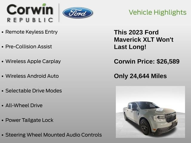 Used 2023 Ford Maverick XLT w/ Equipment Group 300A Standard image 7