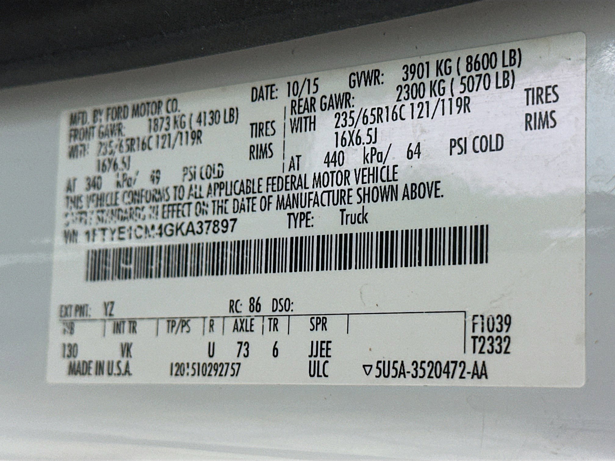 Used 2016 Ford Transit 150 130 Medium Roof image 12