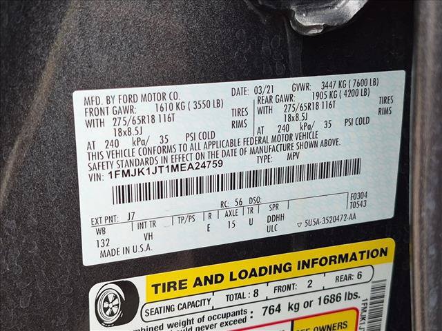 Certified 2021 Ford Expedition Max XLT AWD/4WD image 16