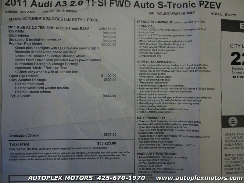 Used 2011 Audi A3 2.0T Premium Plus FWD image 40