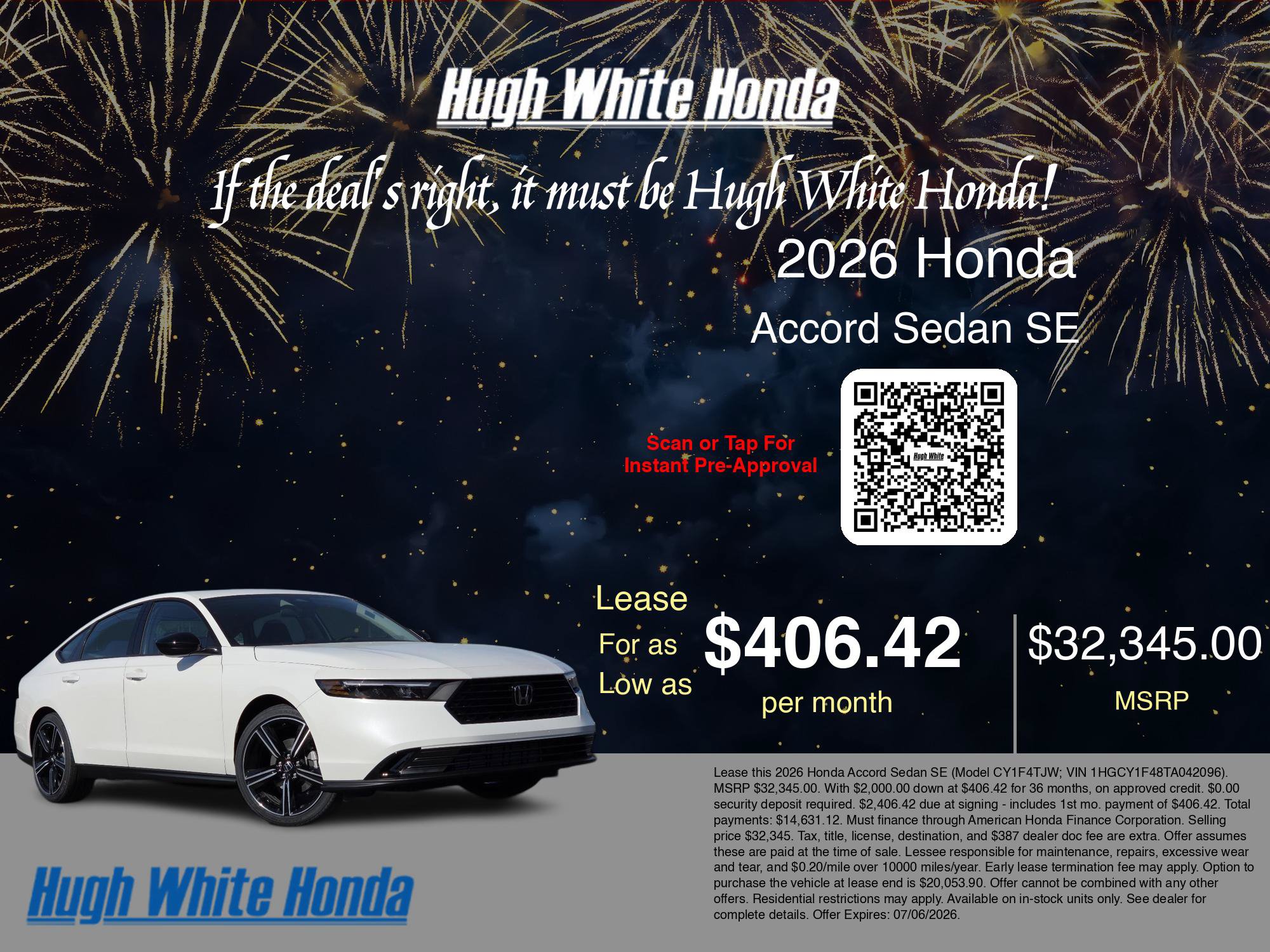 New 2026 Honda Accord SE image 3