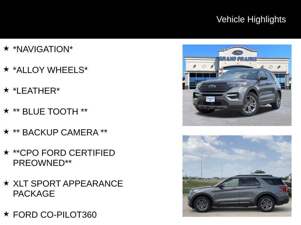 Certified 2022 Ford Explorer XLT w/ Equipment Group 202A RWD image 4