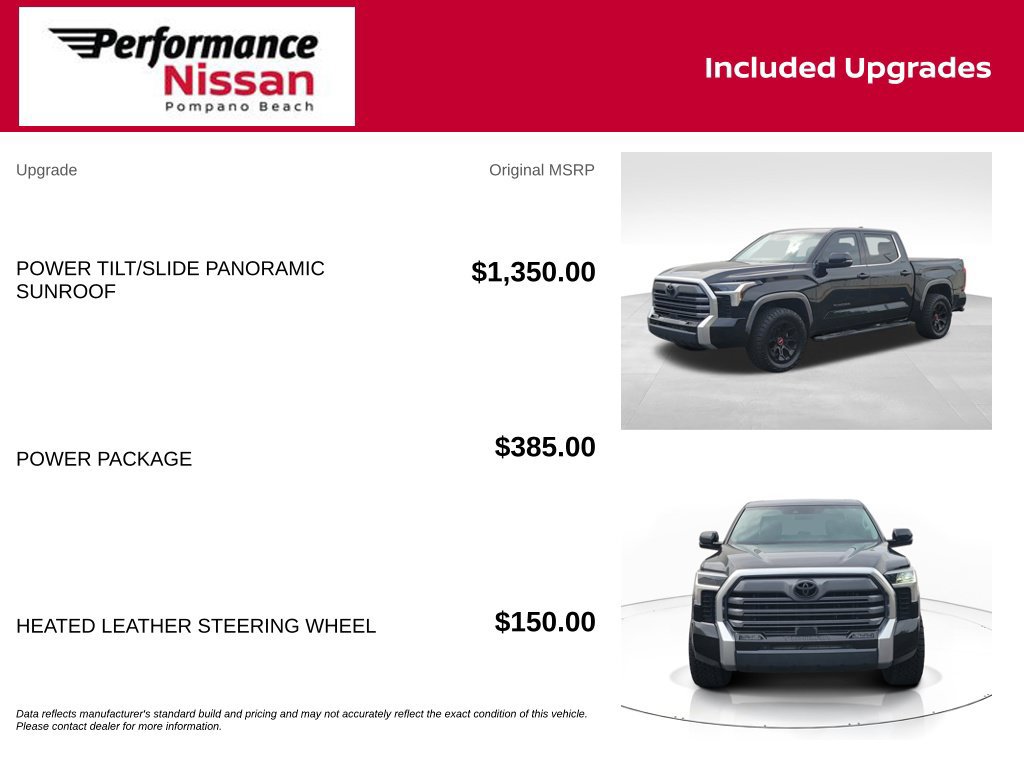 Used 2023 Toyota Tundra Limited w/ Power Package AWD/4WD image 7