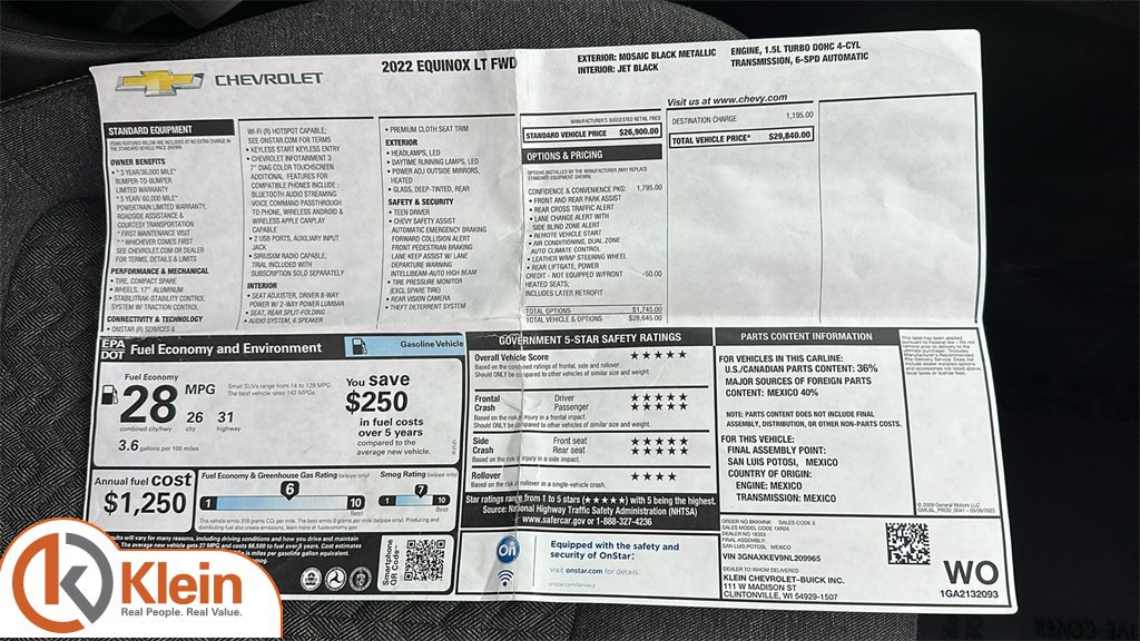 Used 2022 Chevrolet Equinox LT image 32