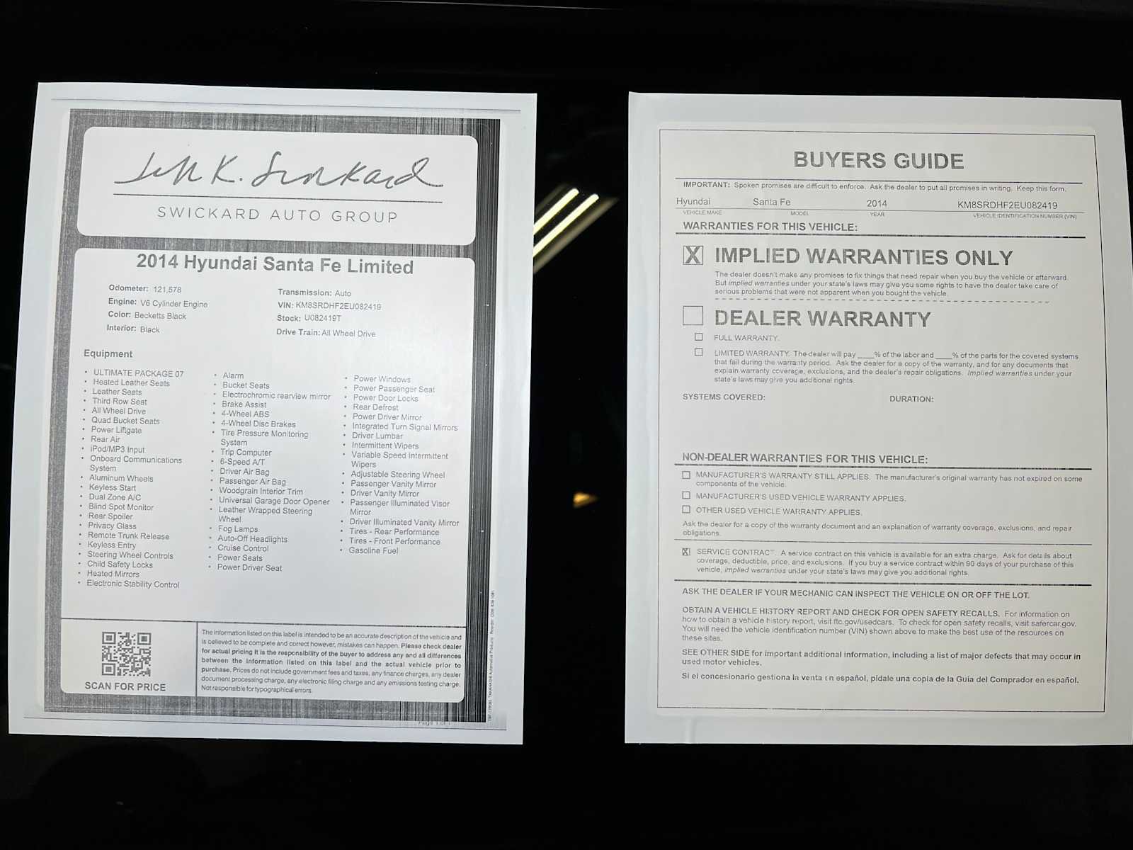 Used 2014 Hyundai Santa Fe Limited w/ Ultimate Package 07 image 43