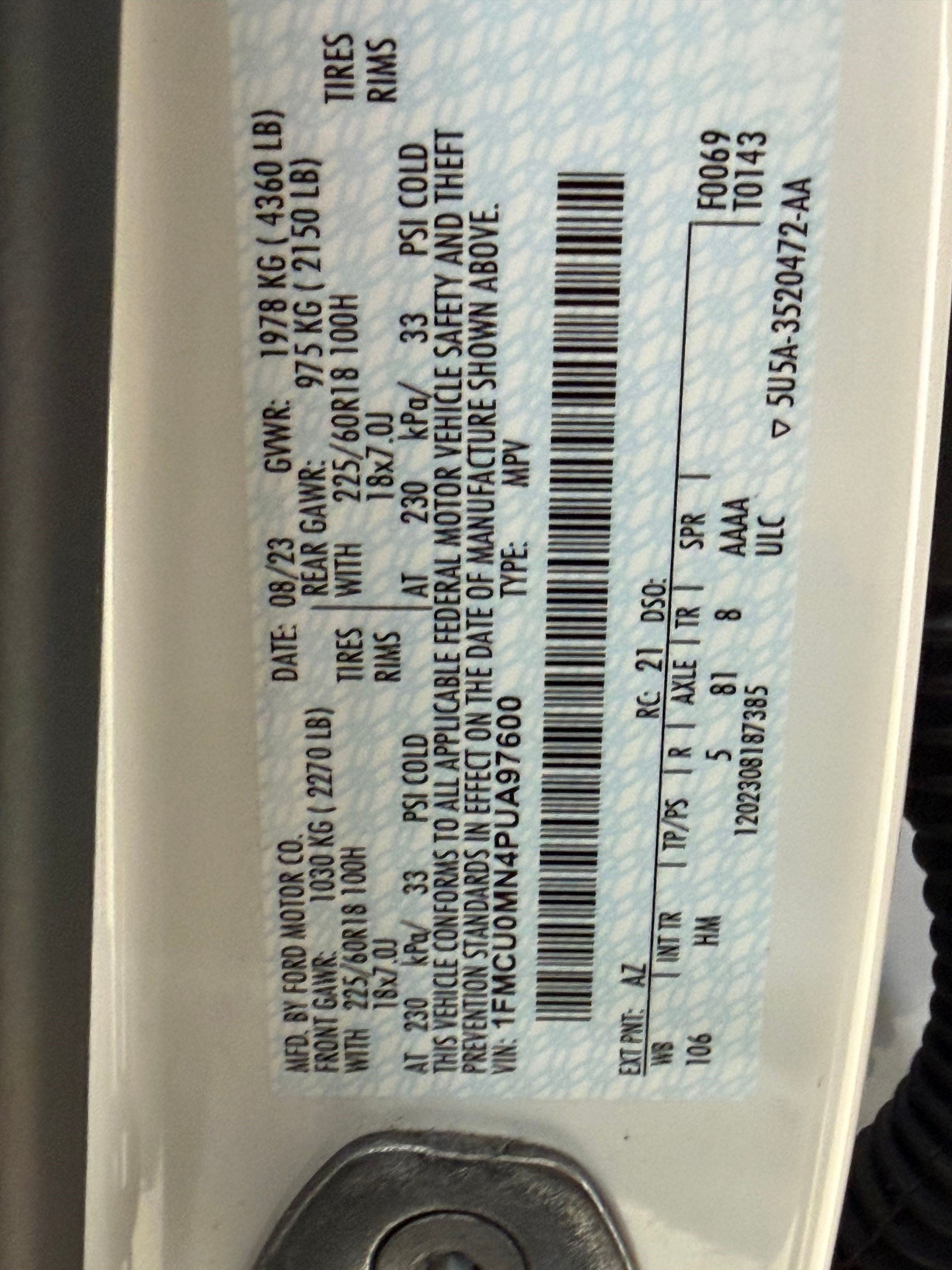 Certified 2023 Ford Escape ST-Line w/ Tech Pack #1 FWD image 25