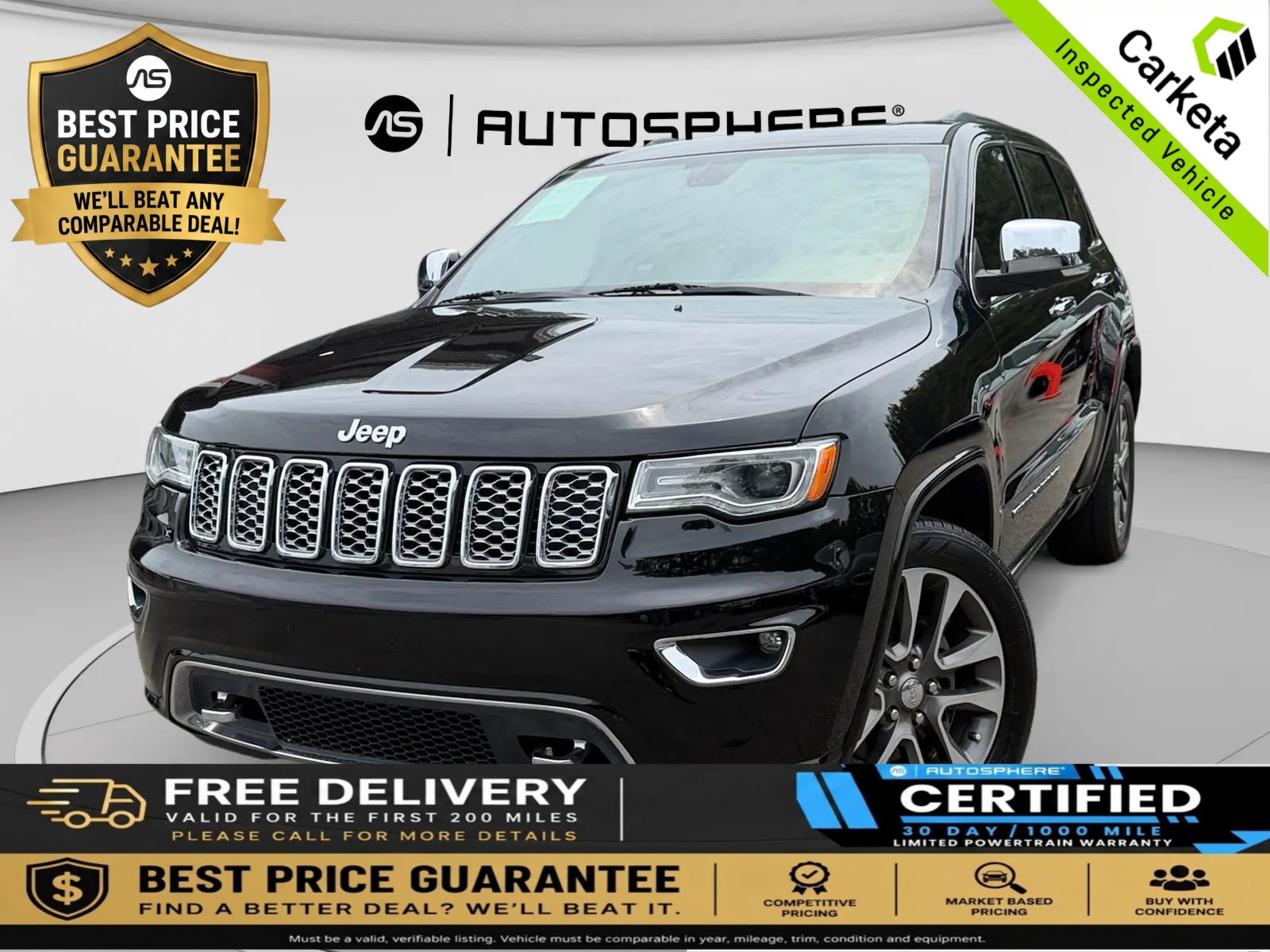 Used 2018 Jeep Grand Cherokee Overland w/ Interior Metal Package RWD image 1