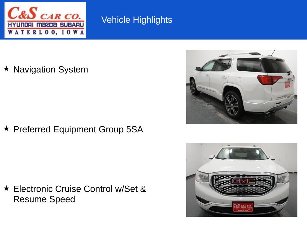 Used 2017 GMC Acadia Denali AWD/4WD image 7