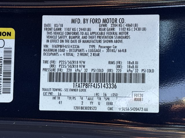 Used 2018 Ford Mustang GT Premium RWD image 32