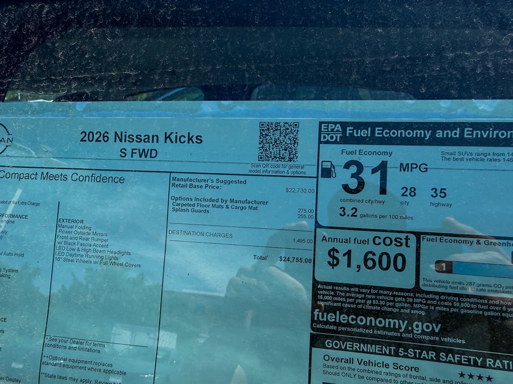 New 2026 Nissan Kicks S FWD image 27