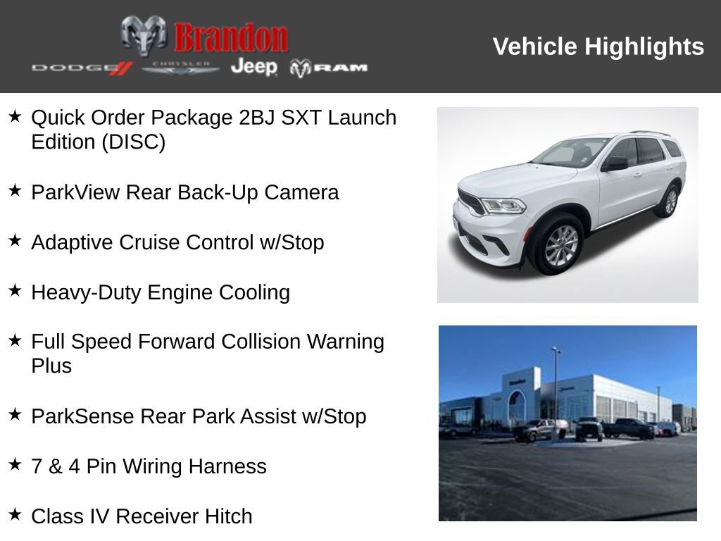 Used 2023 Dodge Durango SXT Launch Edition AWD/4WD image 3