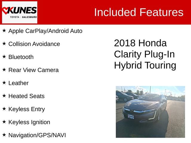 Used 2018 Honda Clarity Touring image 2