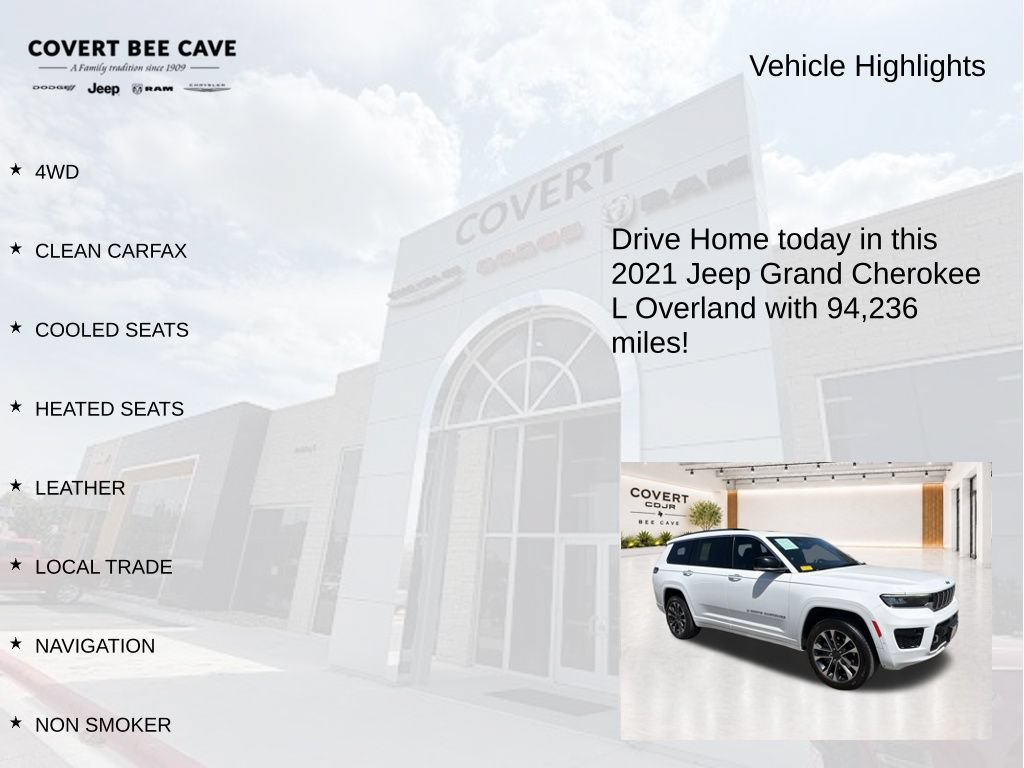 Used 2021 Jeep Grand Cherokee L Overland AWD/4WD image 6
