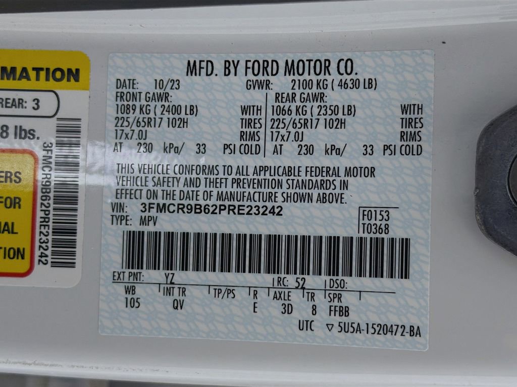 Used 2023 Ford Bronco Sport Big Bend w/ Convenience Package AWD/4WD image 30