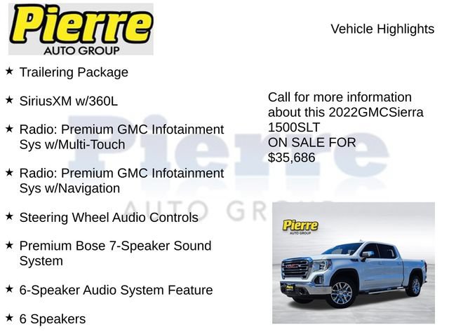 Used 2022 GMC Sierra 1500 SLT w/ SLT Premium Plus Package AWD/4WD image 15