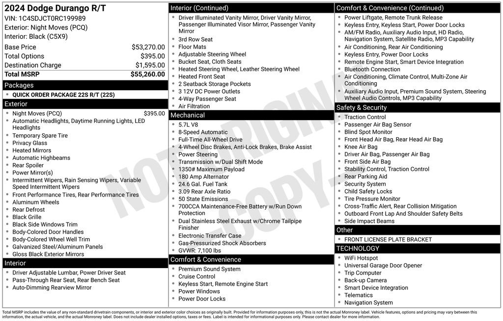New 2024 Dodge Durango R/T image 6