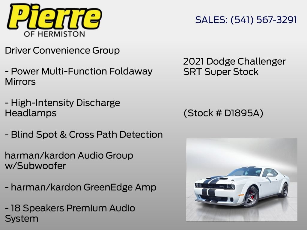 Used 2021 Dodge Challenger SRT Super Stock RWD image 24