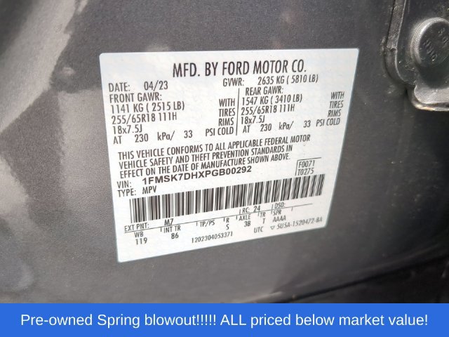 Used 2023 Ford Explorer XLT RWD image 48