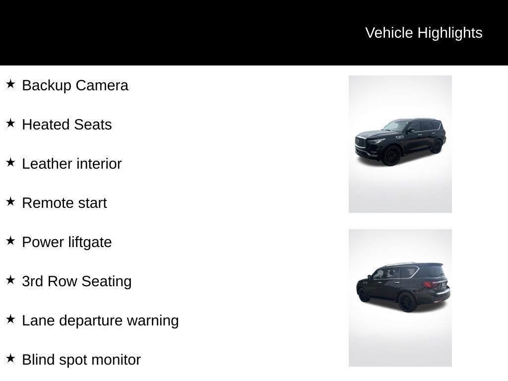 Used 2022 INFINITI QX80 Luxe w/ Cargo Package image 2