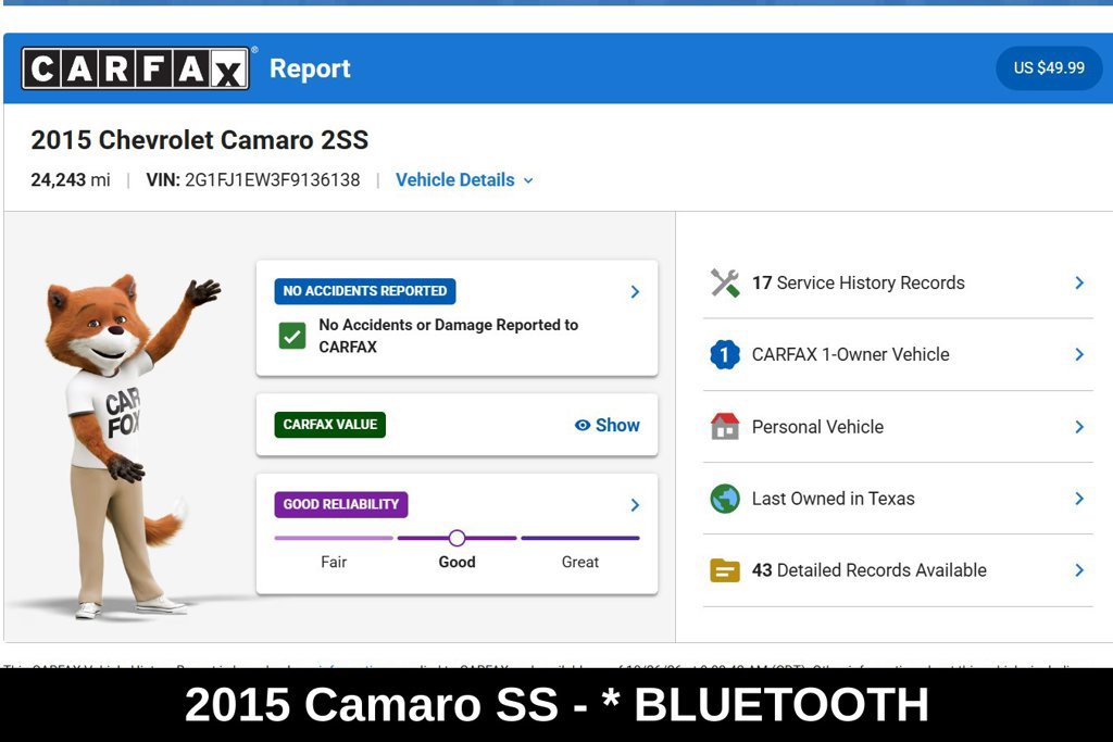 Used 2015 Chevrolet Camaro SS w/ SS Performance Package RWD image 11
