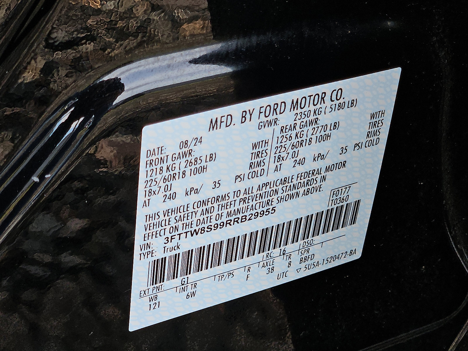 Used 2024 Ford Maverick Lariat w/ Black Appearance Package image 28