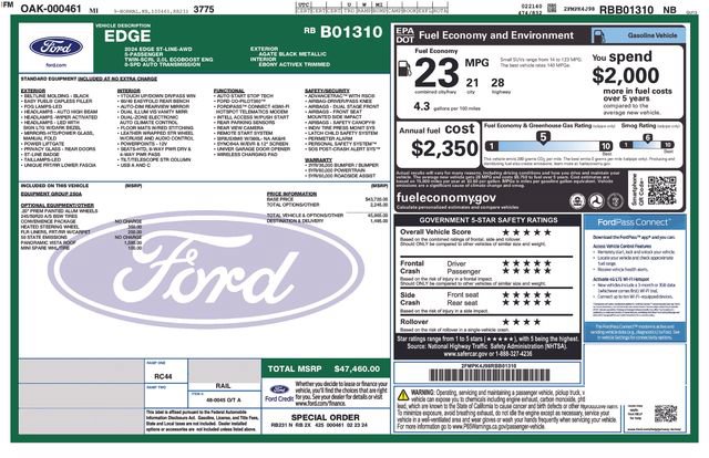 Used 2024 Ford Edge ST-Line AWD/4WD image 12