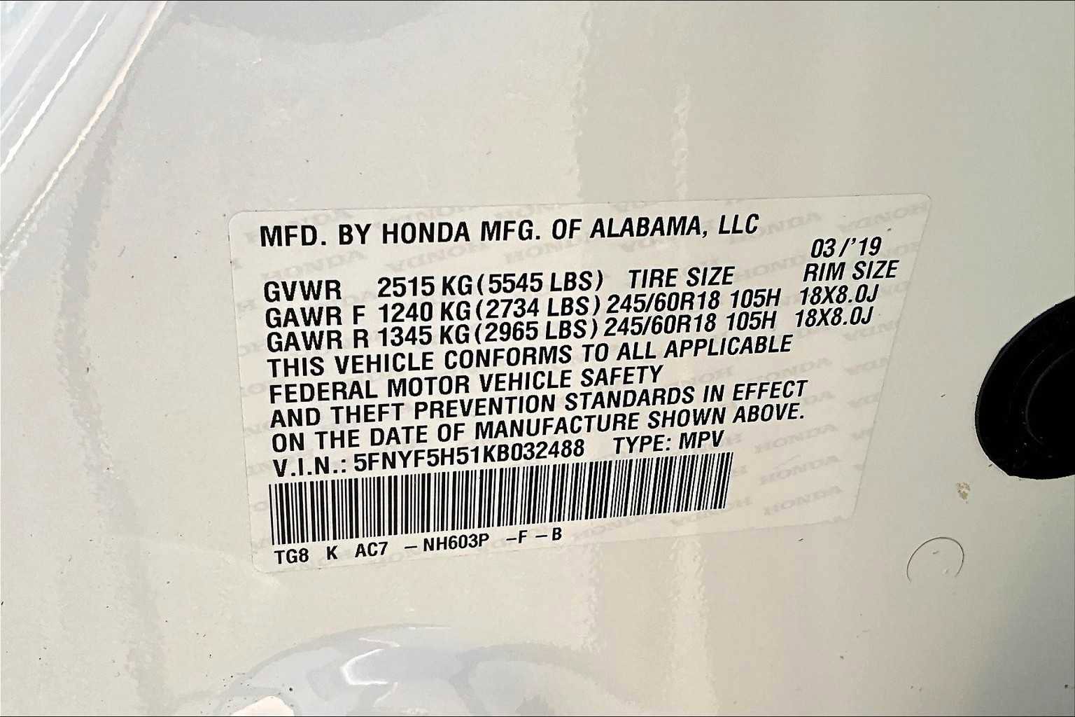 Used 2019 Honda Pilot EX-L image 37