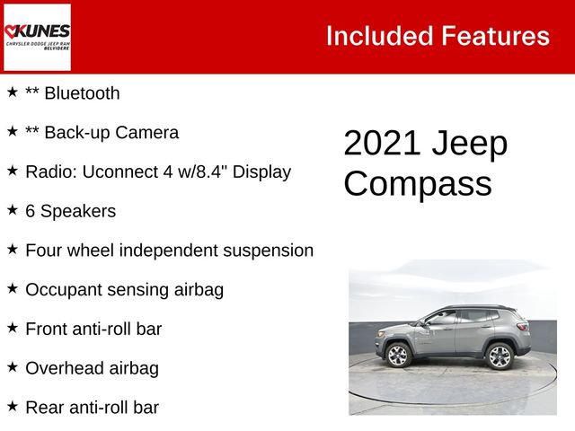 Used 2021 Jeep Compass Limited image 3