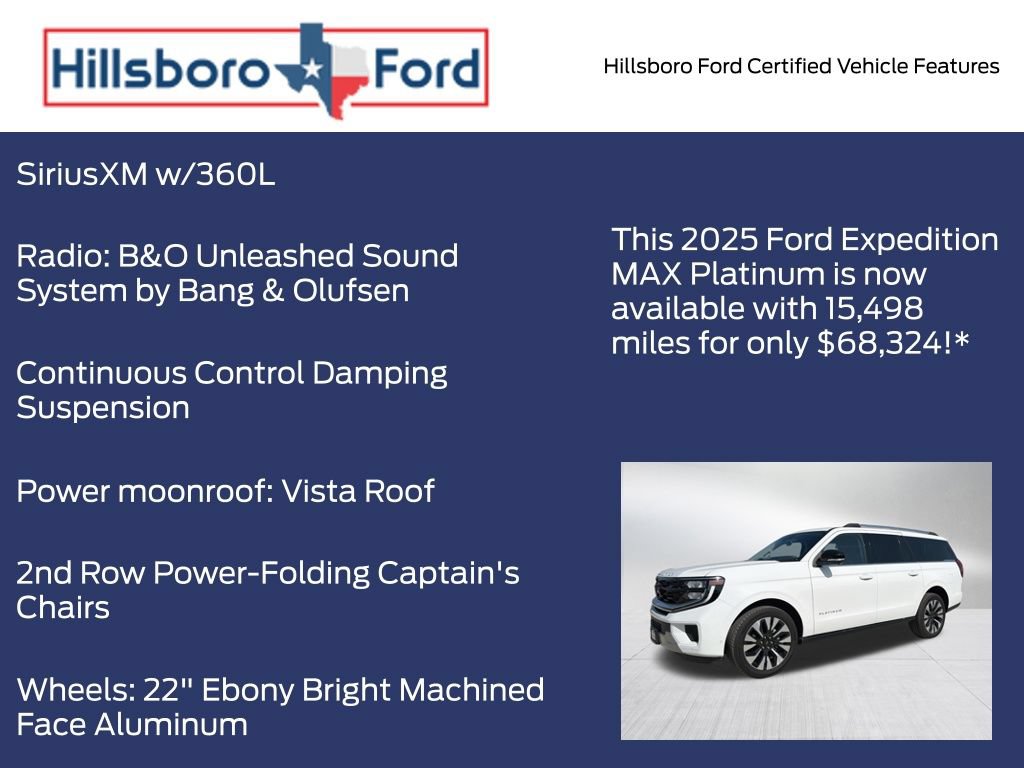 Certified 2025 Ford Expedition Max Platinum w/ Driver's Package AWD/4WD image 9