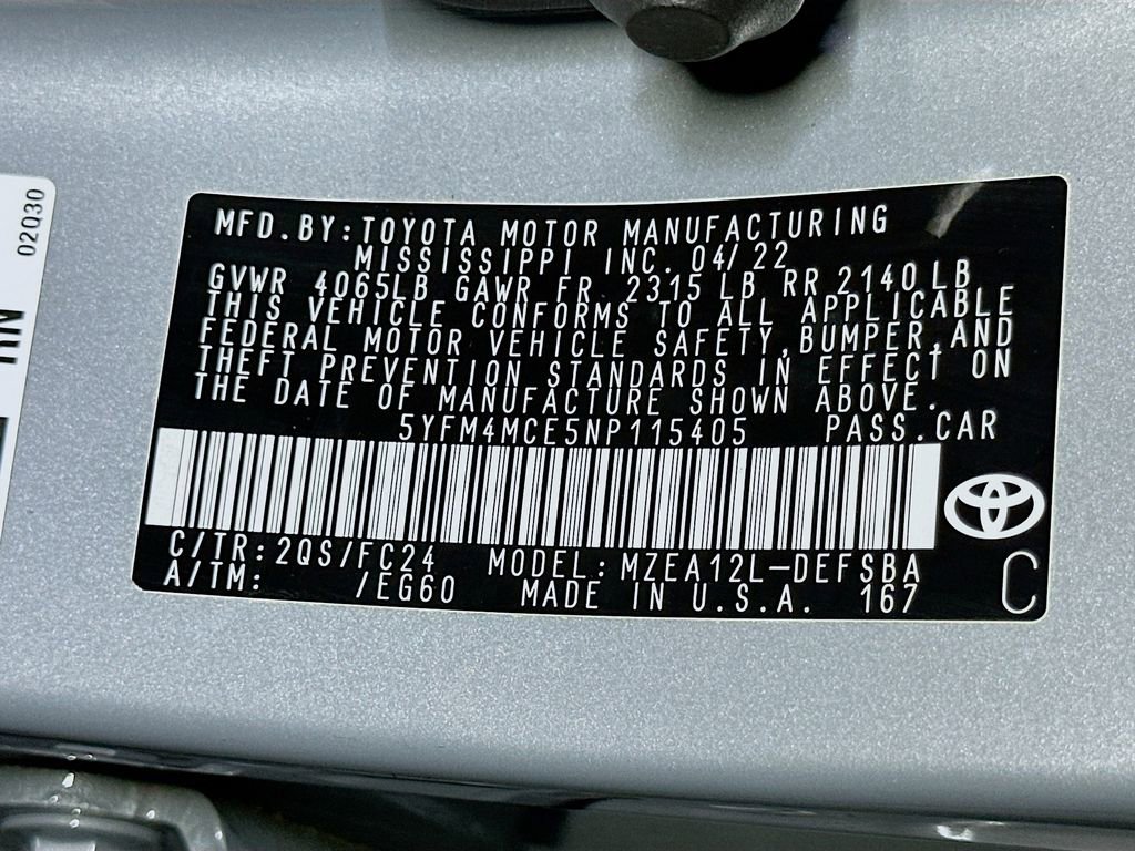 Used 2022 Toyota Corolla SE FWD image 21