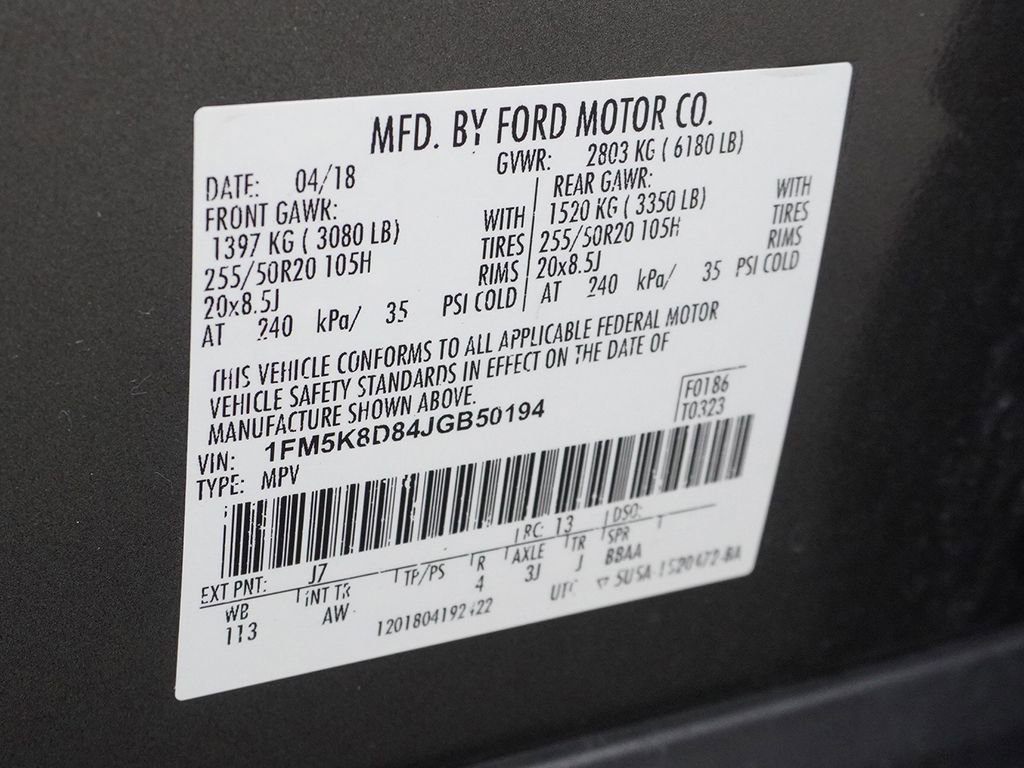 Used 2018 Ford Explorer XLT w/ Equipment Group 202A AWD/4WD image 53