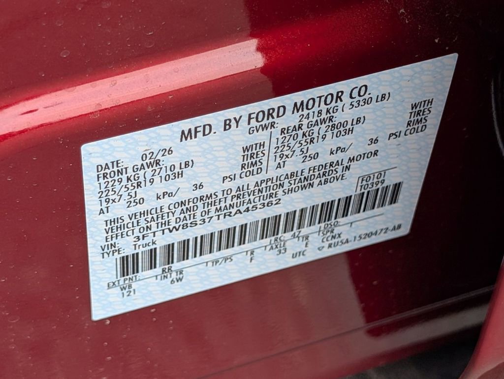 New 2026 Ford Maverick Lariat w/ Black Appearance Package image 53