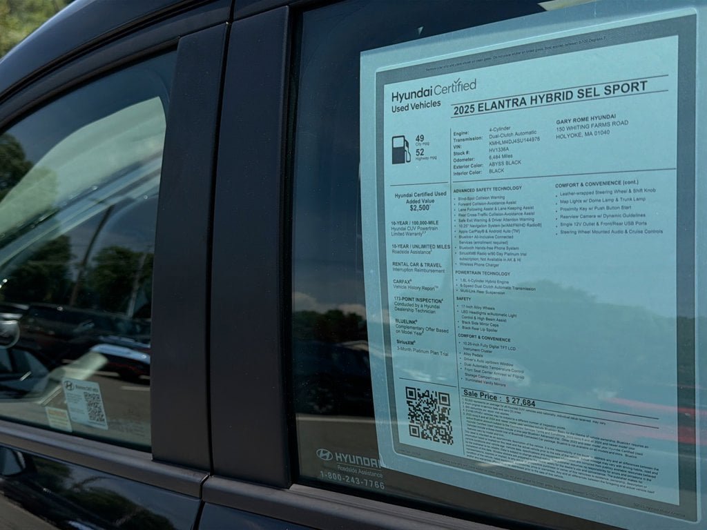 Certified 2025 Hyundai Elantra SEL FWD image 28