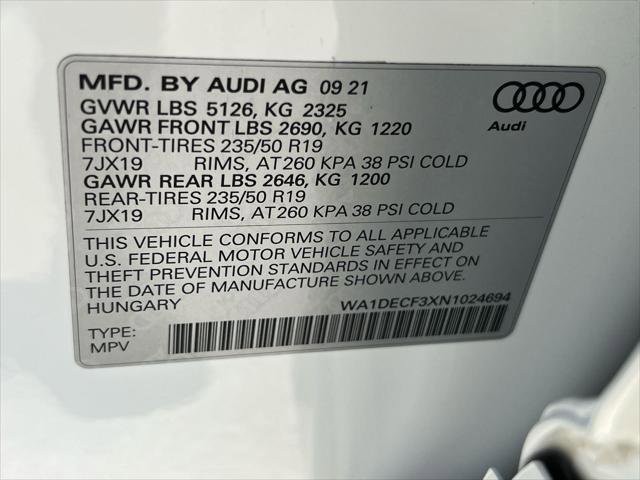 Certified 2022 Audi Q3 2.0T Premium AWD/4WD image 34