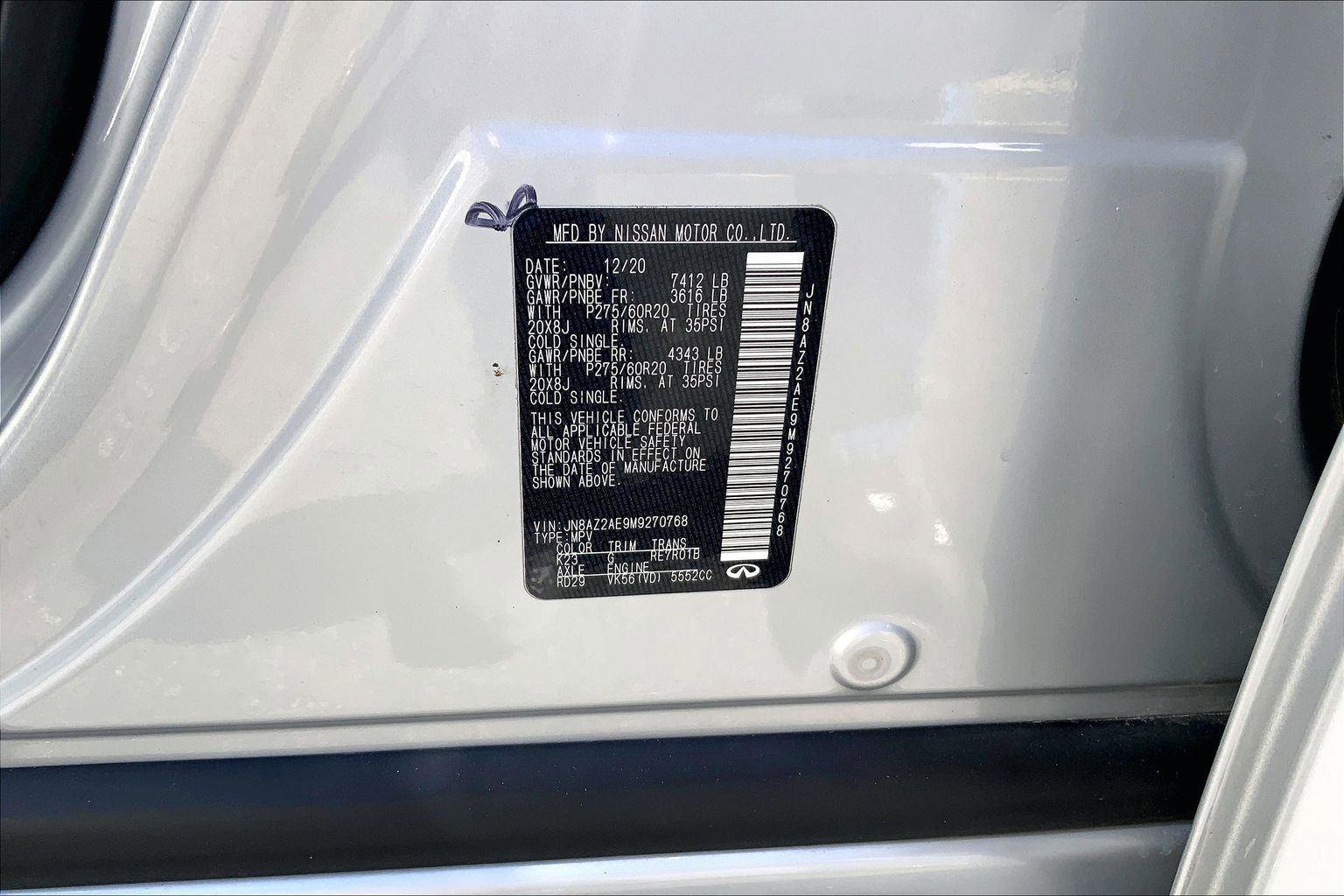 Used 2021 INFINITI QX80 Luxe image 19