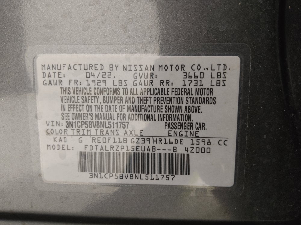 Used 2022 Nissan Kicks S w/ Interior Electronics Package FWD image 33