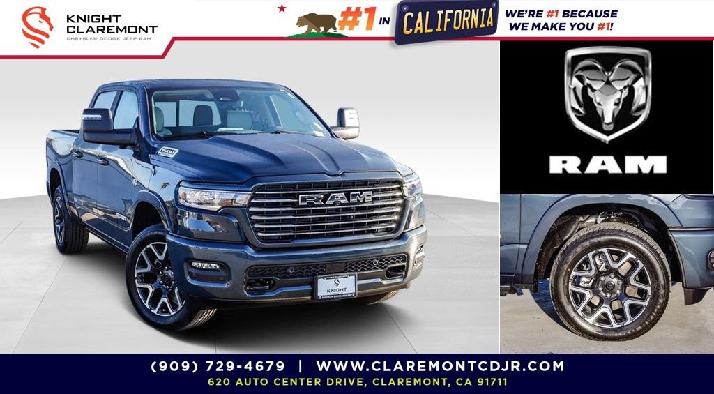 New 2026 RAM 1500 Laramie w/ Advanced Safety Group II AWD/4WD 360° Tour