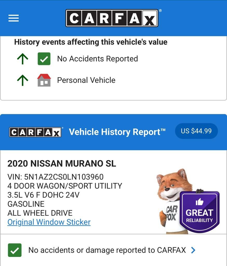 Used 2020 Nissan Murano SL w/ Moonroof Package image 5