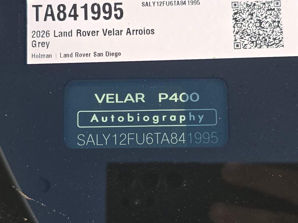 New 2026 Land Rover Range Rover Velar Autobiography AWD/4WD image 37