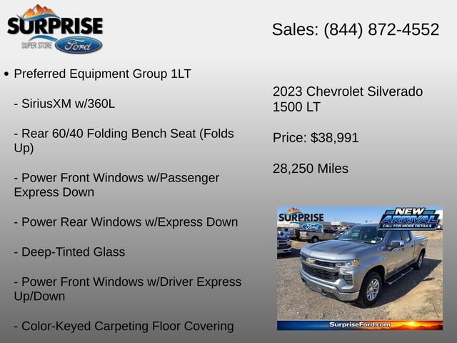 Used 2023 Chevrolet Silverado 1500 LT w/ Z71 Off-Road Package AWD/4WD image 6